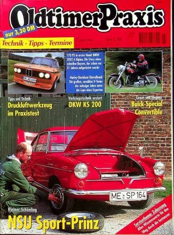 Deckblatt Oldtimer Praxis (07/2000)